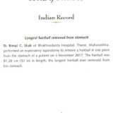 Dr B.C Shah makes it into Limca Book of Records